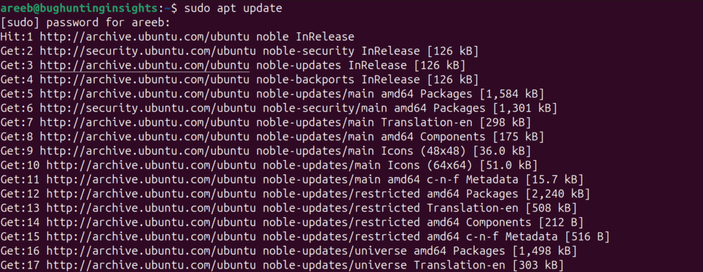 apt update ubuntu
