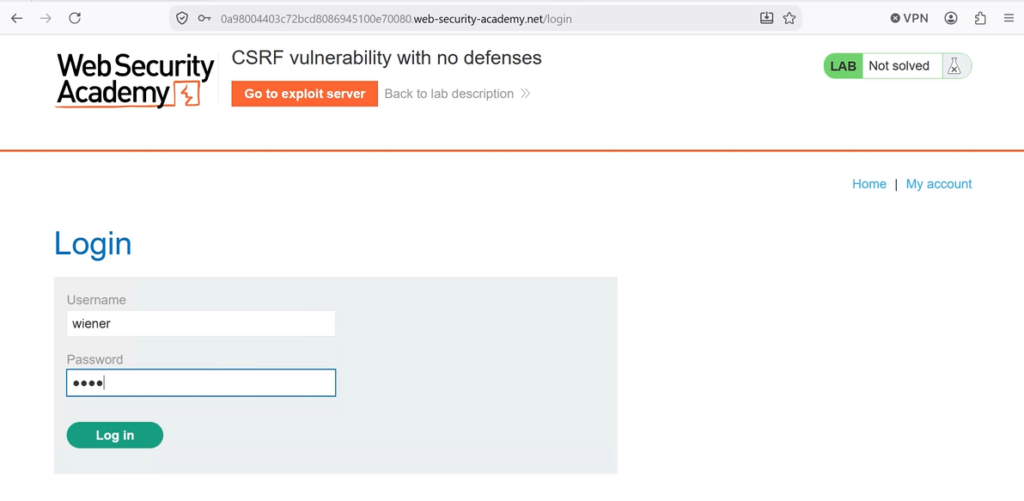 csrf no defense